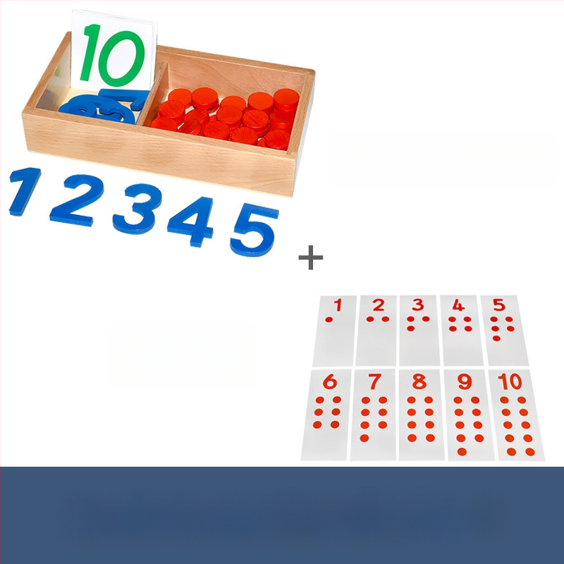 Montessori matematikos ugdymo priemonės: skaičiai ir žetonai ankstyvajai edukacijai, medinis žaislas, vaikams 3–6 metų, intelektinis vystymasis, rankinis mokymasis, interaktyvi žaidimas, tėvų ir vaiko bendravimas