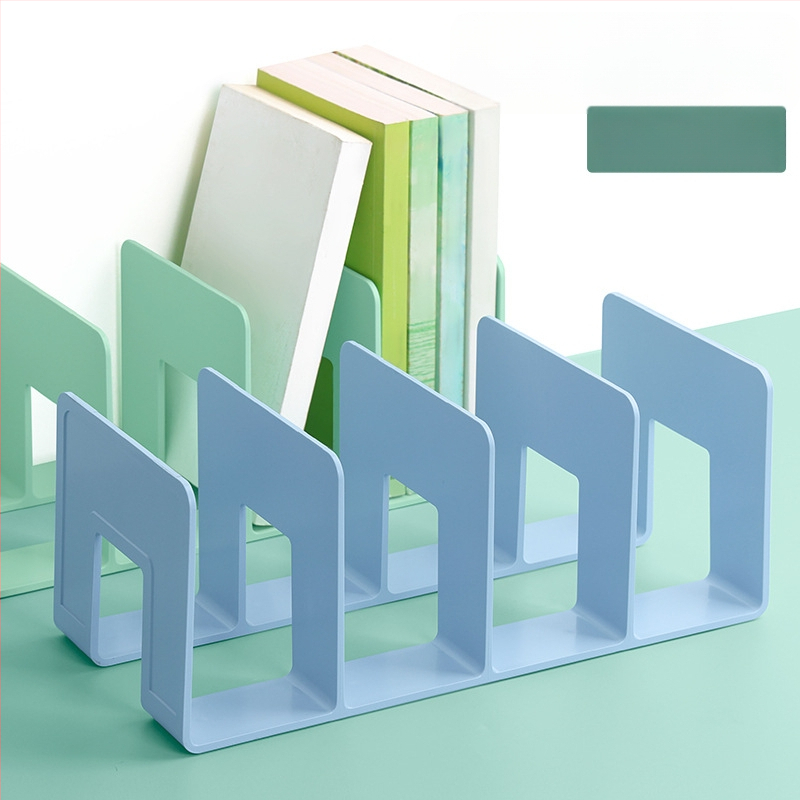 Hua Jie H990 Plastikinis Knygų Laikiklis su Skirstymo Skydeliais – Stalinis Dokumentų ir Knygų Saugojimo Laikiklis