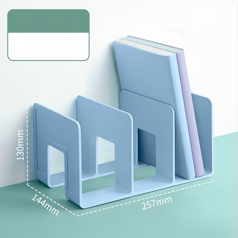 Hua Jie H990 Plastikinis Knygų Laikiklis su Skirstymo Skydeliais – Stalinis Dokumentų ir Knygų Saugojimo Laikiklis