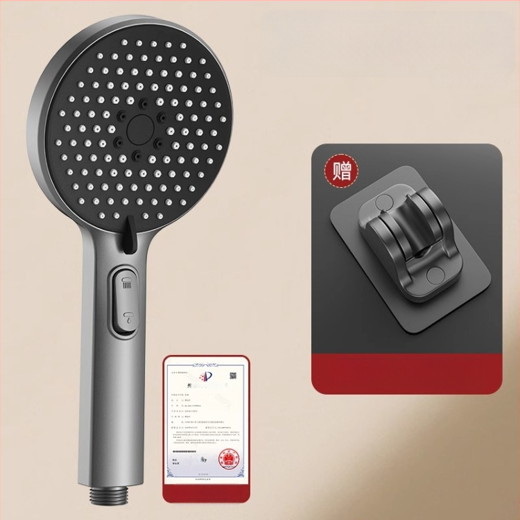 Slėginė dušo galvutė komplektas su purškimo ir masažo funkcijomis, ABS medžiaga, prekės ženklas Home rhyme