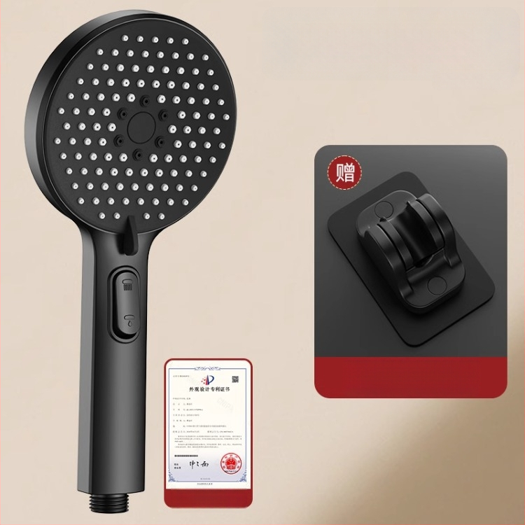 Slėginė dušo galvutė komplektas su purškimo ir masažo funkcijomis, ABS medžiaga, prekės ženklas Home rhyme