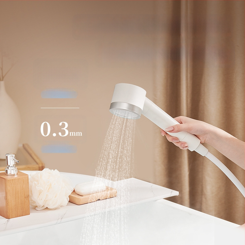 ecoco Dušo galva su slėgiu - ABS, apvali, įmontuota instaliacija, lietaus režimas