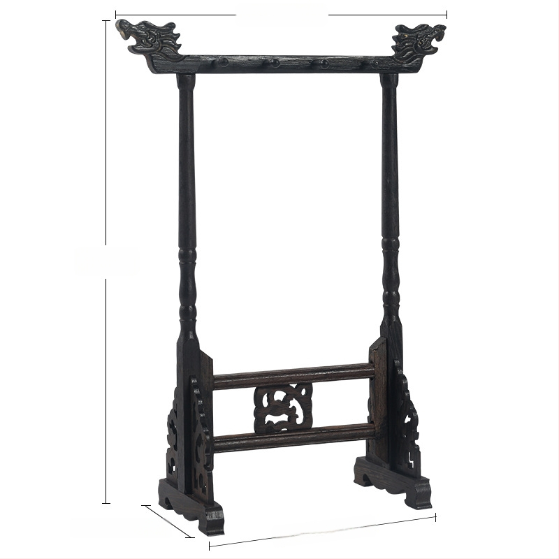 Medinis šepetėlių laikiklis su drakonų galva, 8 adatos, modelis D2987, TT/Tiantian Practice