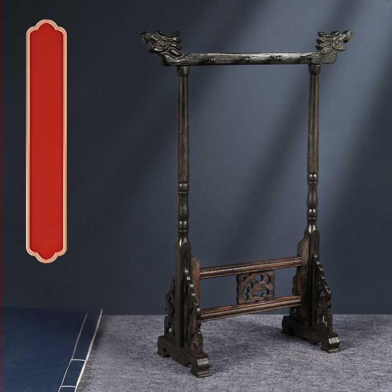 Medinis šepetėlių laikiklis su drakonų galva, 8 adatos, modelis D2987, TT/Tiantian Practice