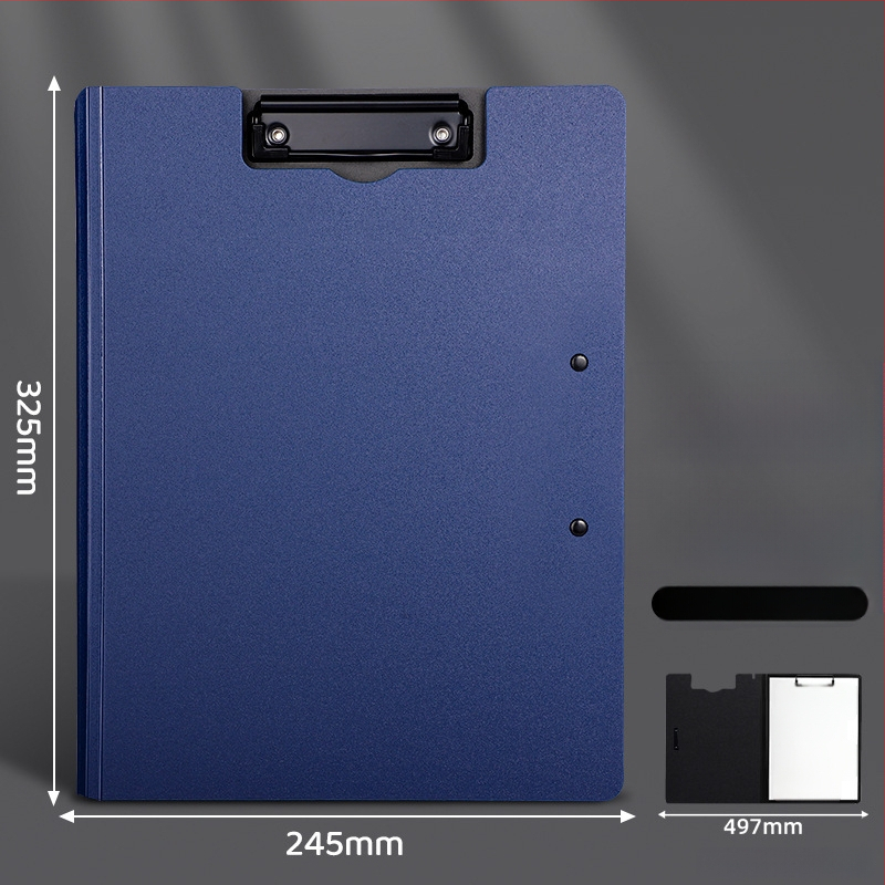 Stora lenta su dvigubu tvirtu klipu, PVC medžiaga, dokumentų laikymui ir rašymui, talpina iki 70 lapų