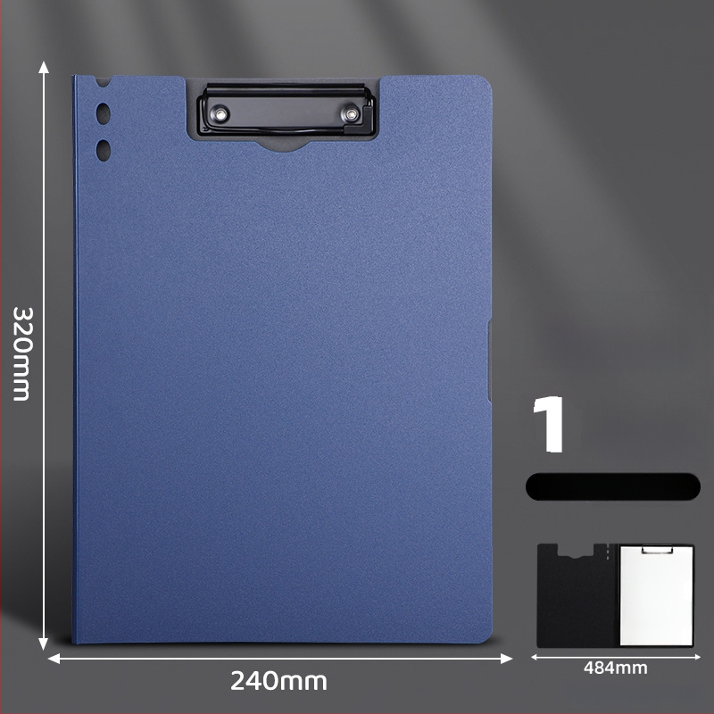 Stora lenta su dvigubu tvirtu klipu, PVC medžiaga, dokumentų laikymui ir rašymui, talpina iki 70 lapų