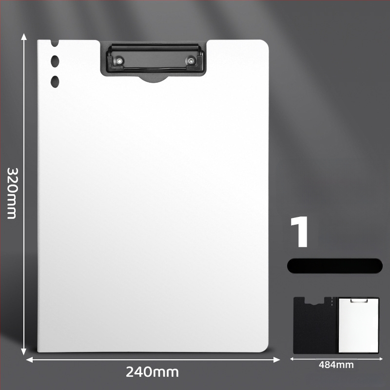 Stora lenta su dvigubu tvirtu klipu, PVC medžiaga, dokumentų laikymui ir rašymui, talpina iki 70 lapų