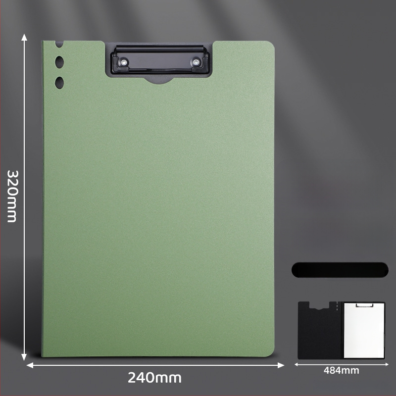 Stora lenta su dvigubu tvirtu klipu, PVC medžiaga, dokumentų laikymui ir rašymui, talpina iki 70 lapų