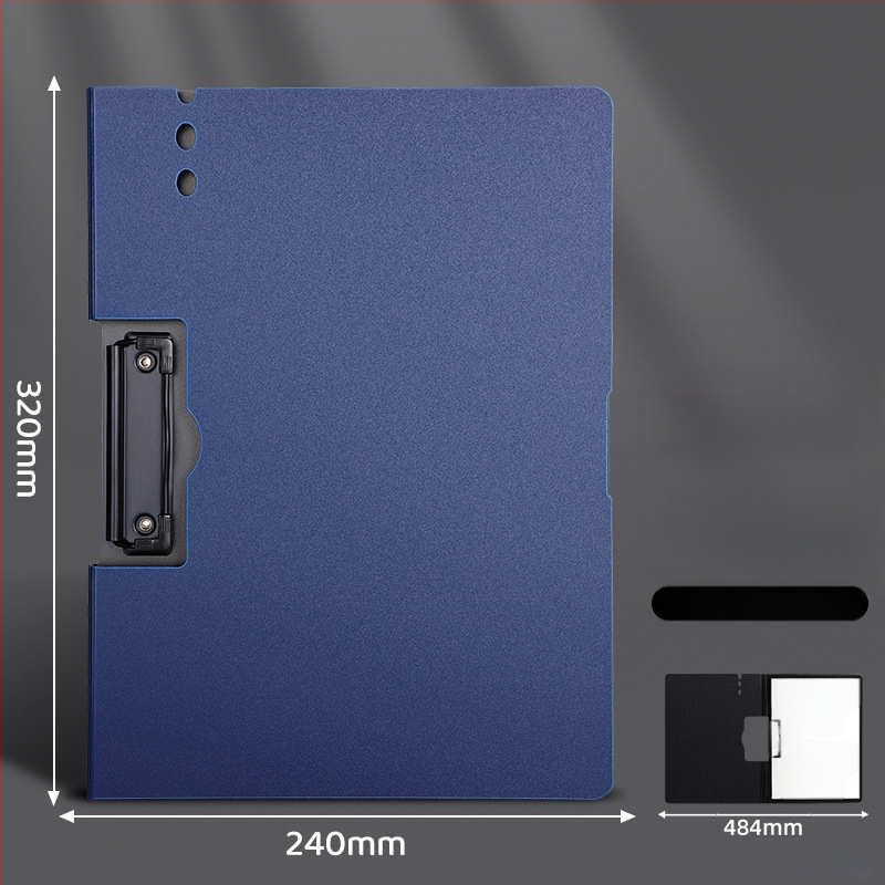 Stora lenta su dvigubu tvirtu klipu, PVC medžiaga, dokumentų laikymui ir rašymui, talpina iki 70 lapų