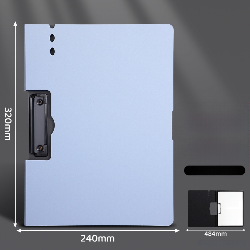 Stora lenta su dvigubu tvirtu klipu, PVC medžiaga, dokumentų laikymui ir rašymui, talpina iki 70 lapų