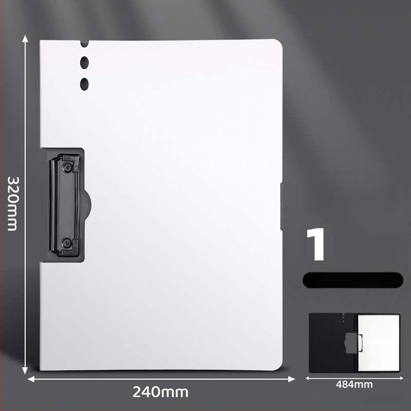 Stora lenta su dvigubu tvirtu klipu, PVC medžiaga, dokumentų laikymui ir rašymui, talpina iki 70 lapų