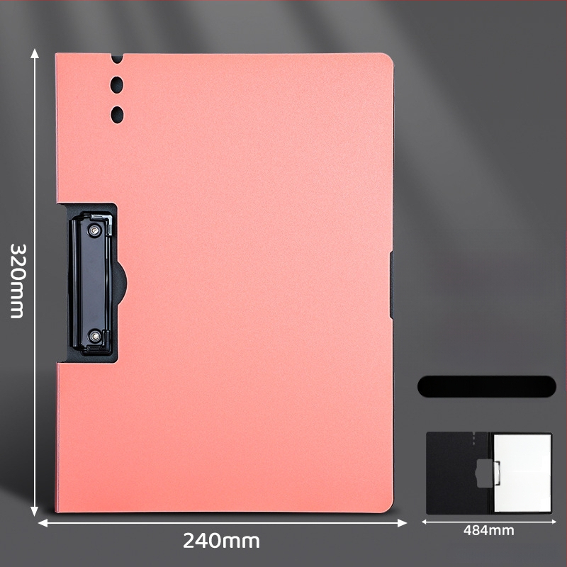 Stora lenta su dvigubu tvirtu klipu, PVC medžiaga, dokumentų laikymui ir rašymui, talpina iki 70 lapų