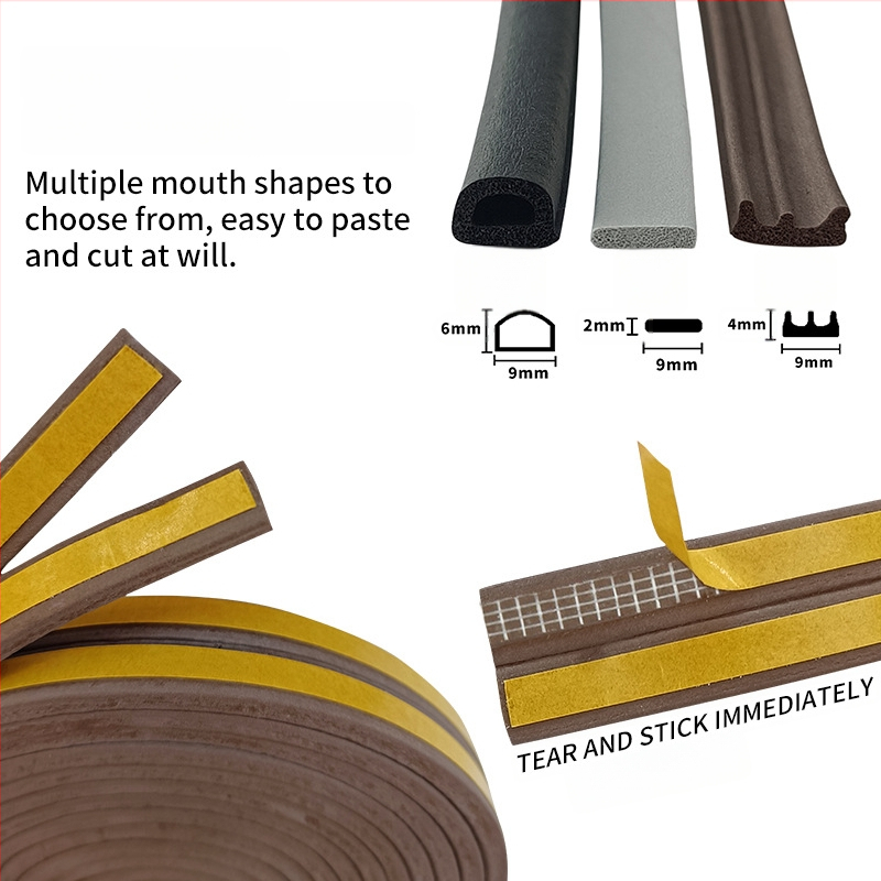 EPDM sandarinimo juosta durims ir langams - D tipo, lipni, atspari dėvėjimuisi, garso izoliacija