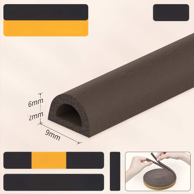 EPDM sandarinimo juosta durims ir langams - D tipo, lipni, atspari dėvėjimuisi, garso izoliacija