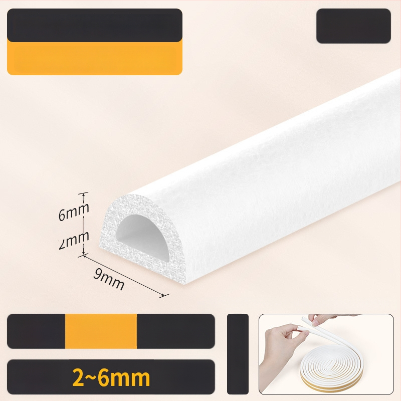 EPDM sandarinimo juosta durims ir langams - D tipo, lipni, atspari dėvėjimuisi, garso izoliacija