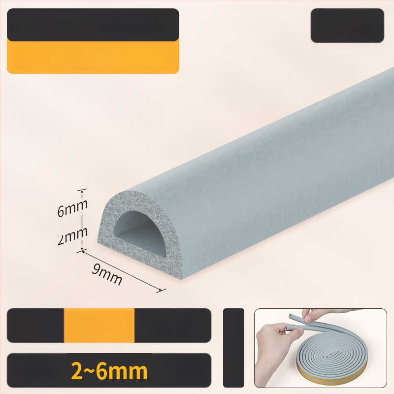 EPDM sandarinimo juosta durims ir langams - D tipo, lipni, atspari dėvėjimuisi, garso izoliacija