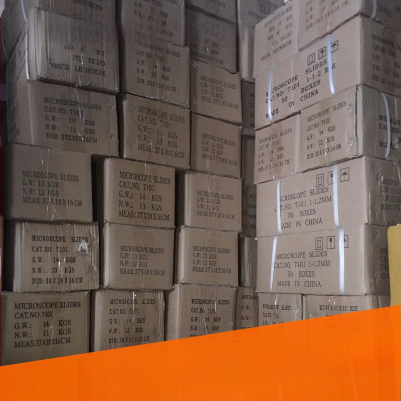 Sailboat 7101 stikliniai mikroskopiniai slaidai, skaidrūs, mikroskopijai