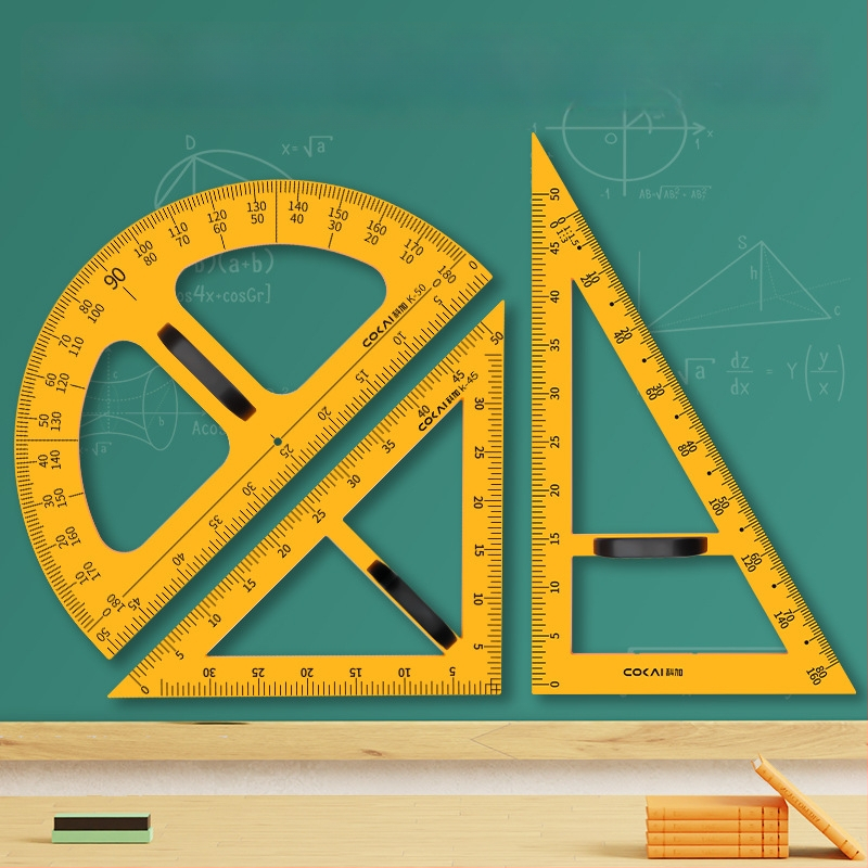Mokymo magnetinis trikampis rinkinys – plastiko, modelis JXDCZ, prekinis ženklas Liangzhi, skirtas apskritimų braižymui lentos