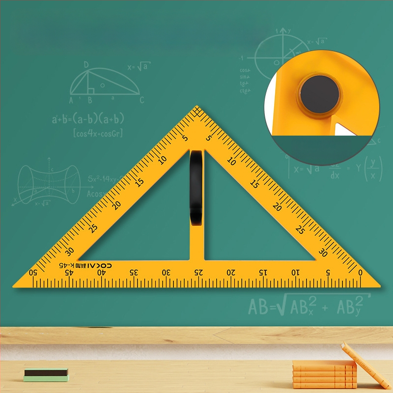 Mokymo magnetinis trikampis rinkinys – plastiko, modelis JXDCZ, prekinis ženklas Liangzhi, skirtas apskritimų braižymui lentos
