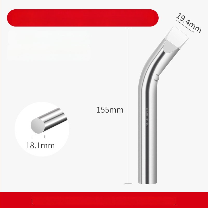 Be švino litavimo galvutė, aukštos galios serija, 80–1000W, oksidacijai atsparus vario pagrindas