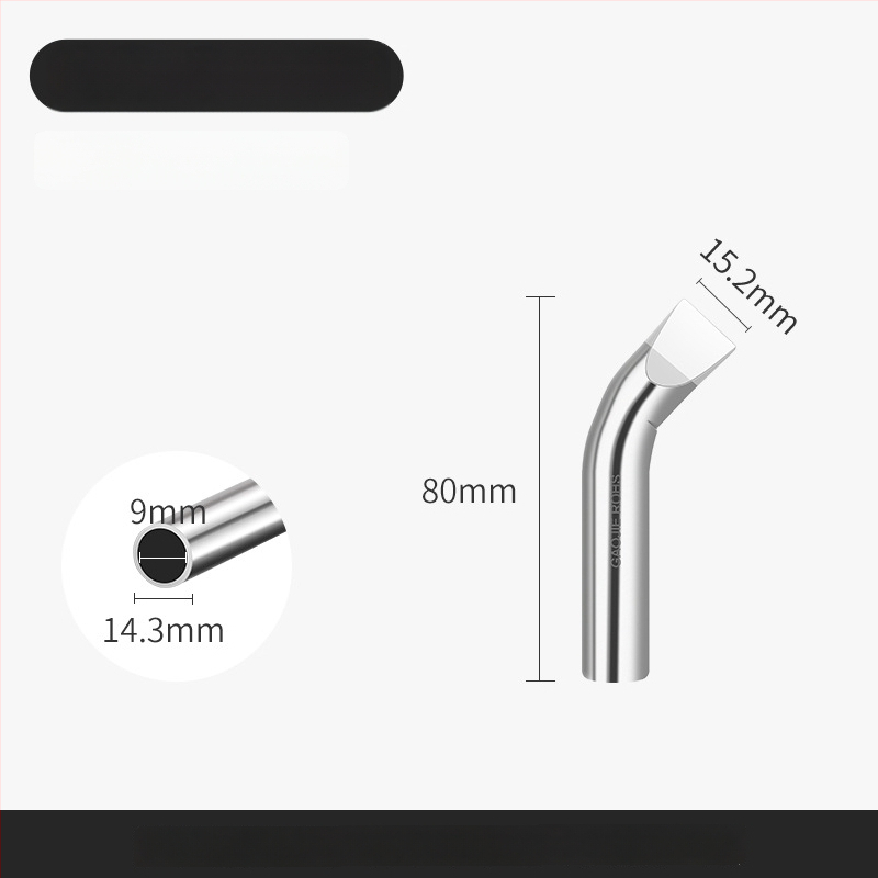 Be švino litavimo galvutė, aukštos galios serija, 80–1000W, oksidacijai atsparus vario pagrindas