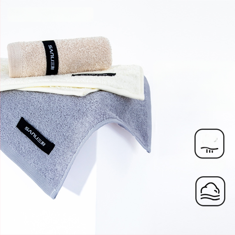 Sanli vaikiškas rankšluostis iš 100% medvilnės, rankšluostis veidui/kūnui, 38 g, paprastas pynimas