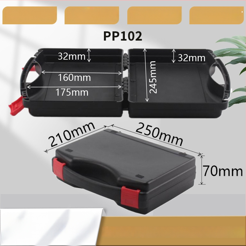 Shun zhuo plastinė įrankių dėžė, nešiojama automobilių avarinėms remonto darbams, PP medžiaga, talpa 2,7 L, apkropos galia 25 kg