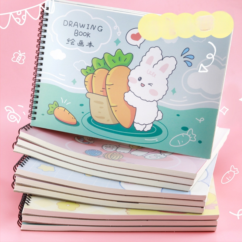 Joonistusraamat – armas jänes ja laisk kass, õpetaja preemia teema (Mudel: YH-A4 joonistusraamat; Kaane materjal: paber; Lintimine: vabalt lehed; Teksti materjal: visandipaber; Paberi tihedus: 150 g/m²; Ühik kaal: ~298 g; Märkus: märkmiku stiil: 2316990671