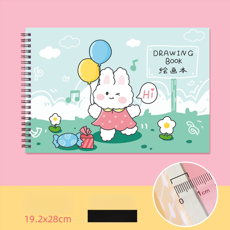 Joonistusraamat – armas jänes ja laisk kass, õpetaja preemia teema (Mudel: YH-A4 joonistusraamat; Kaane materjal: paber; Lintimine: vabalt lehed; Teksti materjal: visandipaber; Paberi tihedus: 150 g/m²; Ühik kaal: ~298 g; Märkus: märkmiku stiil: 2316990671