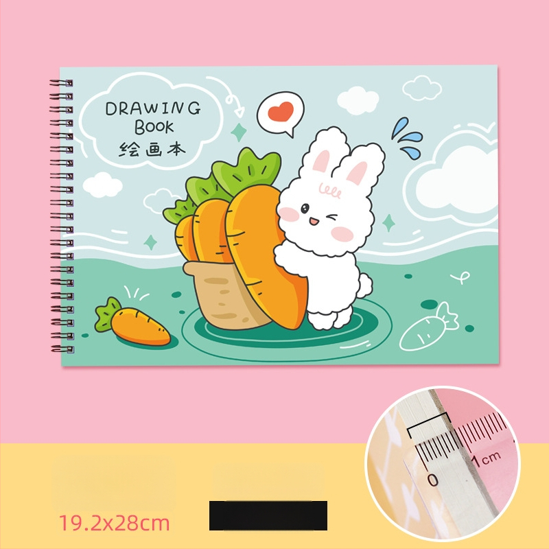 Joonistusraamat – armas jänes ja laisk kass, õpetaja preemia teema (Mudel: YH-A4 joonistusraamat; Kaane materjal: paber; Lintimine: vabalt lehed; Teksti materjal: visandipaber; Paberi tihedus: 150 g/m²; Ühik kaal: ~298 g; Märkus: märkmiku stiil: 2316990671