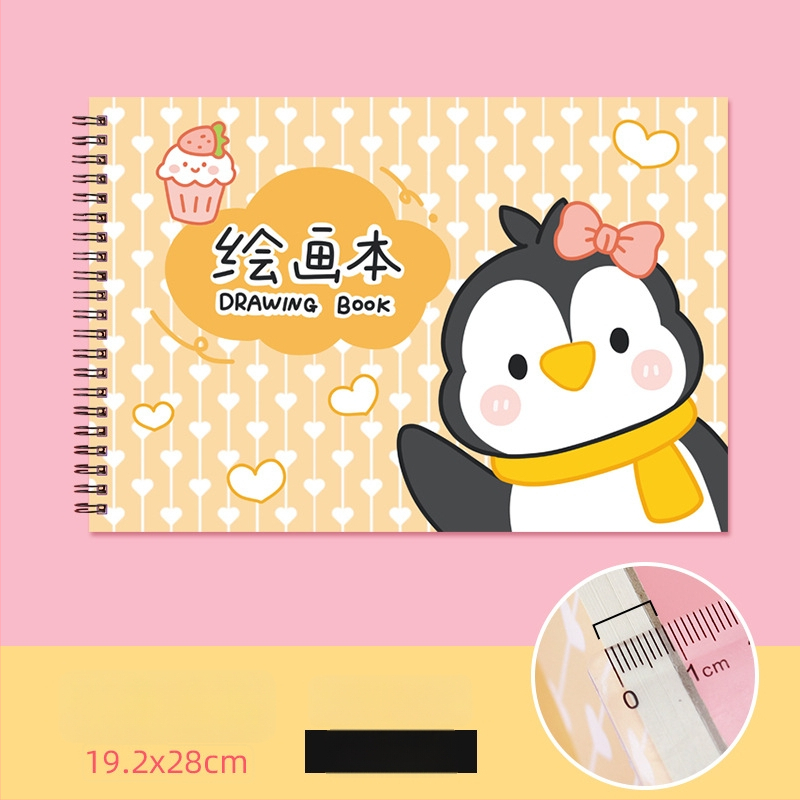 Joonistusraamat – armas jänes ja laisk kass, õpetaja preemia teema (Mudel: YH-A4 joonistusraamat; Kaane materjal: paber; Lintimine: vabalt lehed; Teksti materjal: visandipaber; Paberi tihedus: 150 g/m²; Ühik kaal: ~298 g; Märkus: märkmiku stiil: 2316990671