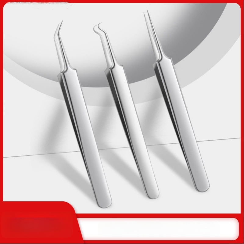 Ultra ašios spuogų adatos ir inkštirų klipas – nerūdijančio plieno