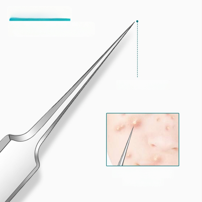 Ultra ašios spuogų adatos ir inkštirų klipas – nerūdijančio plieno