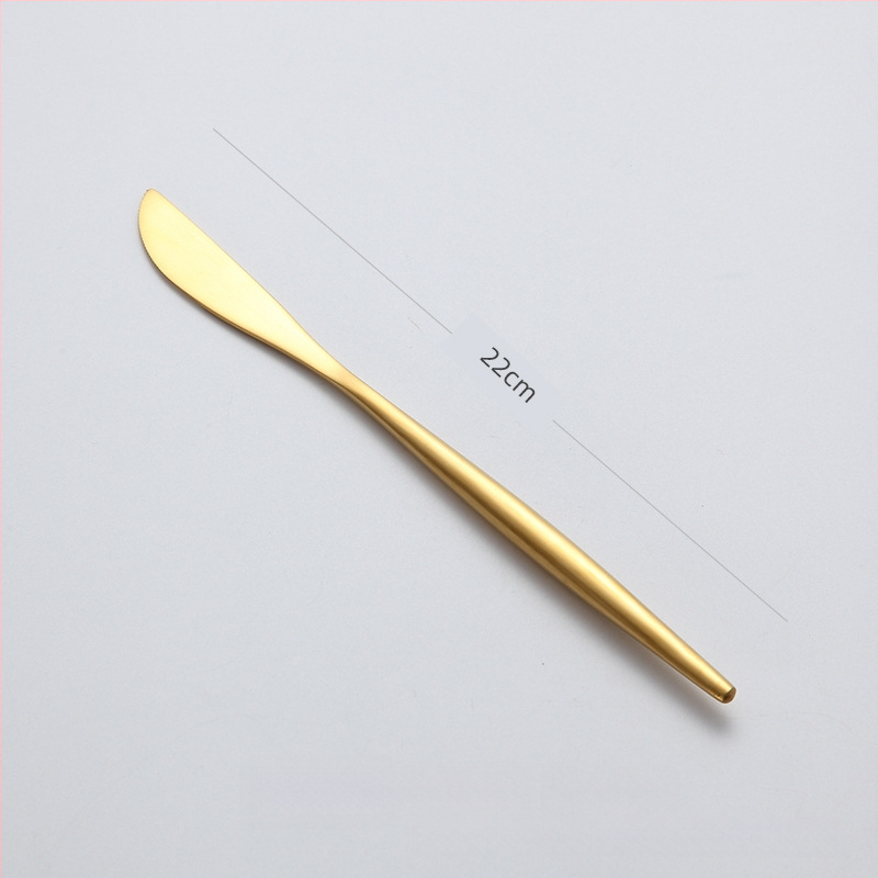 304 nerūdijančio plieno peilių, šakutė ir šaukštų rinkinys vakarietiškam stalui, šiuolaikinis minimalistinis stilius, Hemp wheel poliravimas