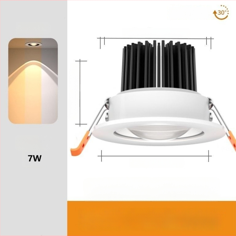 Sisse ehitatud LED seinalamp – alumiiniumkorpus, kaasaegne minimalistlik disain (LED allikas, CRI ≥95, pinge ≤36V, mudel PJ-CHSD)