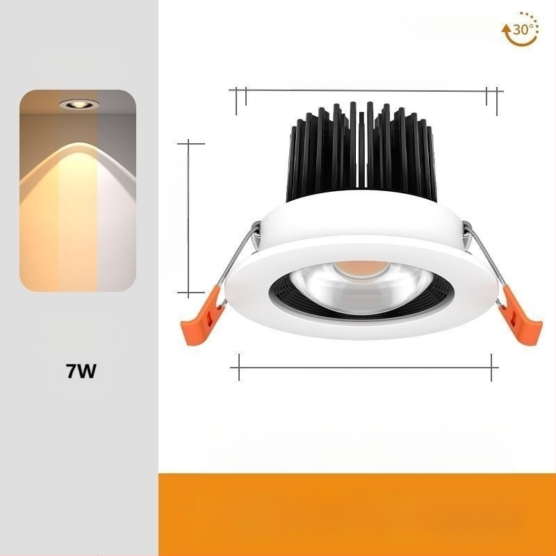 Sisse ehitatud LED seinalamp – alumiiniumkorpus, kaasaegne minimalistlik disain (LED allikas, CRI ≥95, pinge ≤36V, mudel PJ-CHSD)