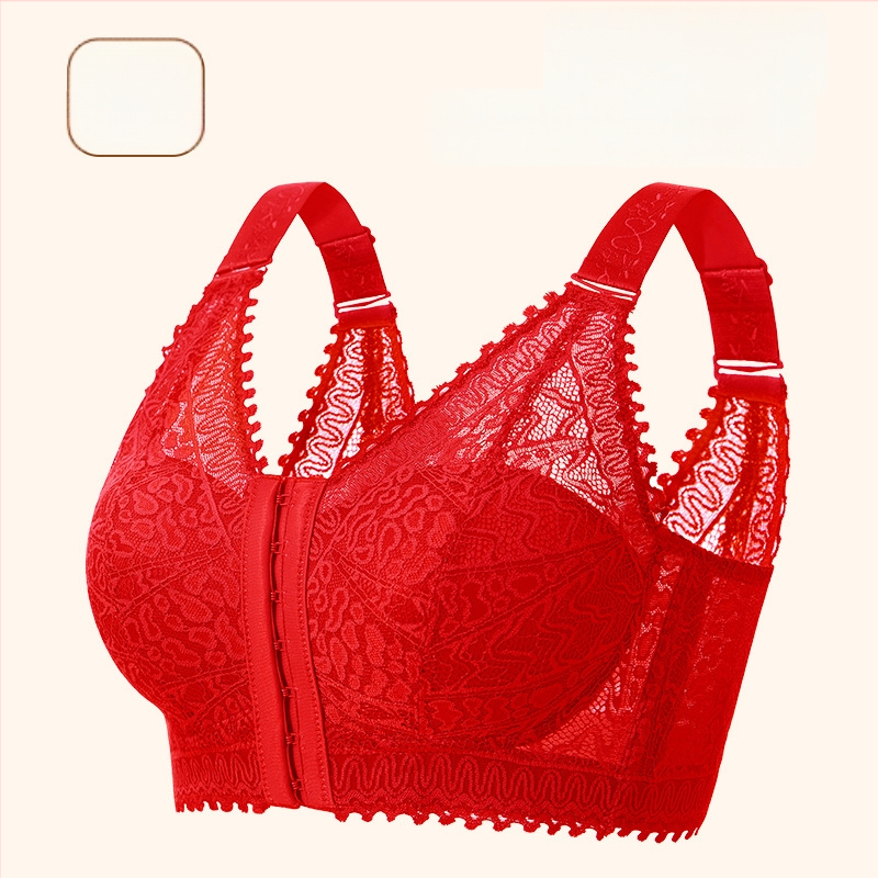 Liemenėlė su 3/4 kaušeliais, plonas formuotos kaušeliai, priekinis užsegimas, nuimamos dvigubos petnešos, nailoninės nėriniai audinys