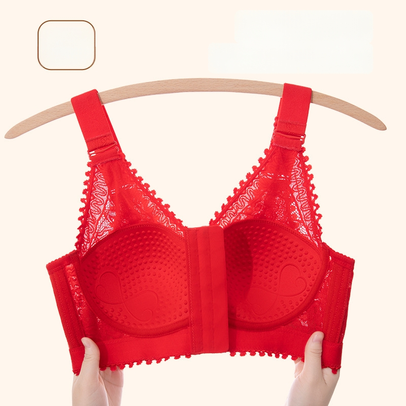 Liemenėlė su 3/4 kaušeliais, plonas formuotos kaušeliai, priekinis užsegimas, nuimamos dvigubos petnešos, nailoninės nėriniai audinys