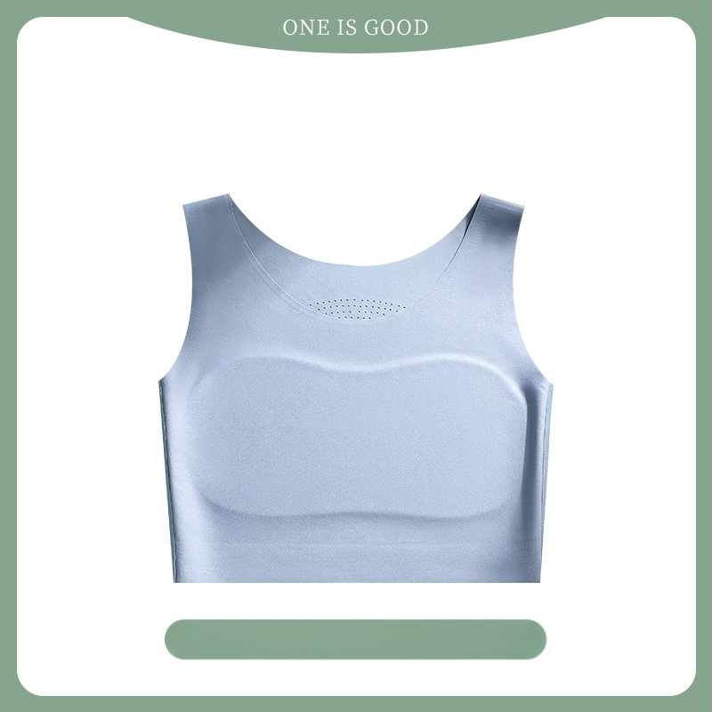 Bešveidė liemenėlė-vest, kvėpuojanti ir patogi, su fiksuotomis dvigubomis petnešėlėmis, plonos formuojančios kaušelius su medvilnine įdėklu, audinys: nailonas-spandeks