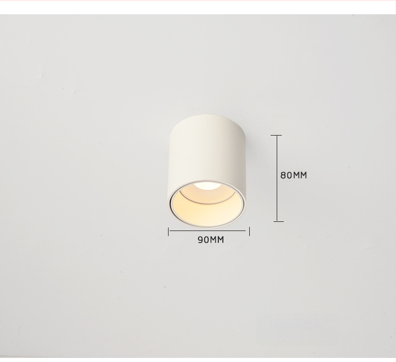 Pinton LED anti-glare ümmargune avatud paigaldusvalgusti, alumiiniumkorpus, 220V, CRI ≥ 90