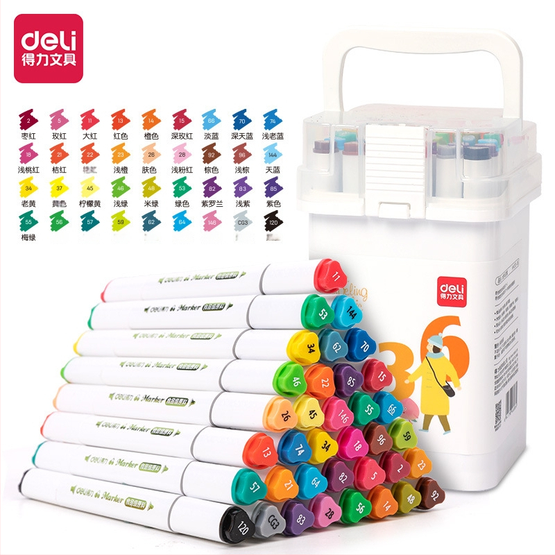 Deli maisto kokybės žymeklis vaikams, dvigubomis galvomis, plaunamas, vandens pagrindu, nekenksmingas