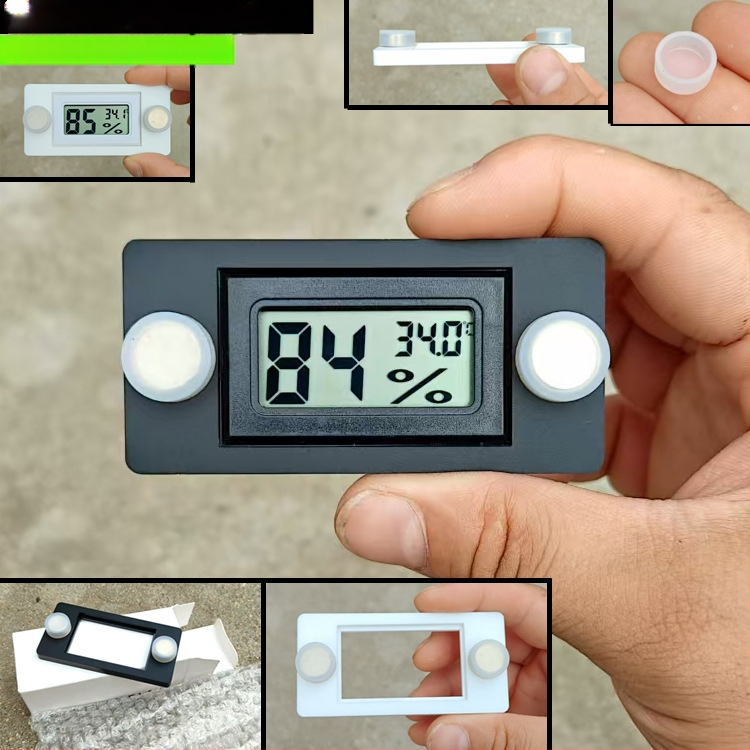 Temperatūros ir drėgmės matuoklis ropliams su magnetiniu laikikliu veisimo dėžei – Kilmė: Kinija; Importas: Ne