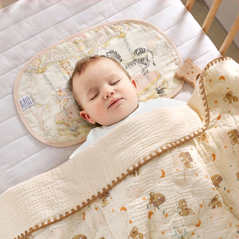 Strong Baby kūdikio debesų pagalvė, 100% medvilnės marlė, animacinio stiliaus, saugos klasė A, tinkamas kūdikiams iki 1 metų