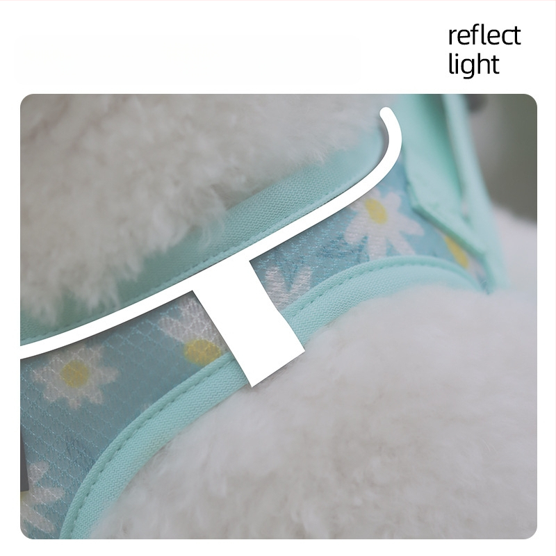 Šuns krūtinės diržas su atšvaitais, patogus, kvėpuojantis, atsparus lūžimui (Poliesteris; krūtinės diržas; neatsiskleidžia; 200 vnt.)