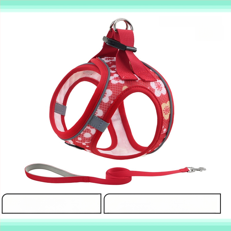 Šuns krūtinės diržas su atšvaitais, patogus, kvėpuojantis, atsparus lūžimui (Poliesteris; krūtinės diržas; neatsiskleidžia; 200 vnt.)