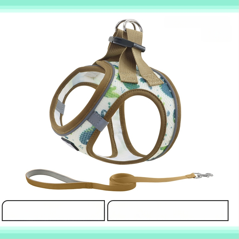 Šuns krūtinės diržas su atšvaitais, patogus, kvėpuojantis, atsparus lūžimui (Poliesteris; krūtinės diržas; neatsiskleidžia; 200 vnt.)