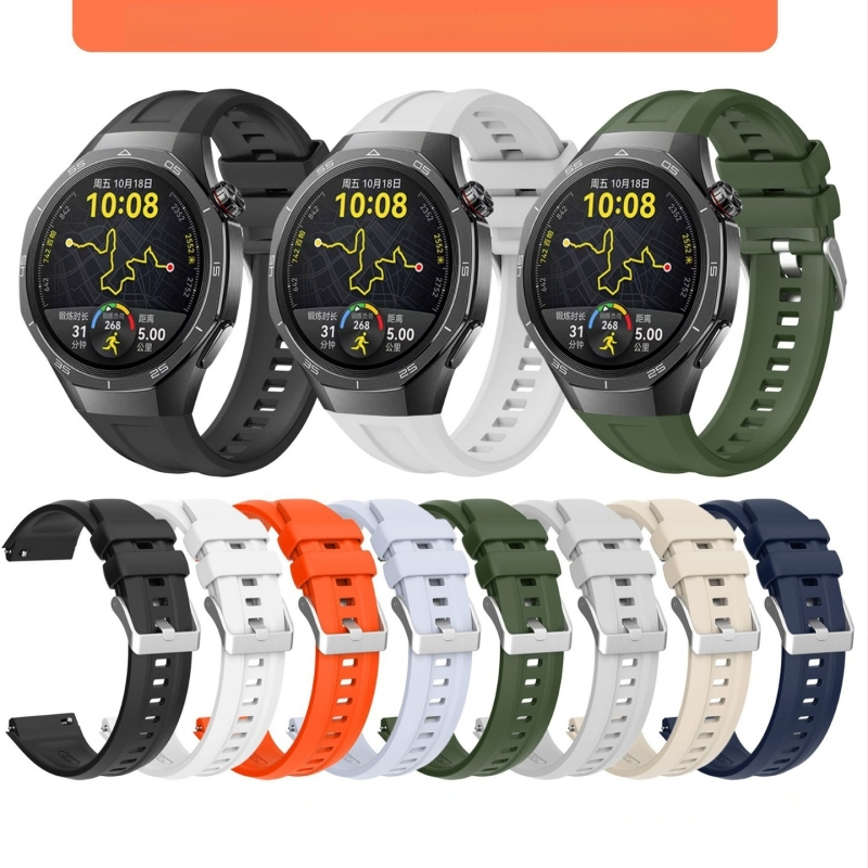 Silicone pulkstņa siksna Huawei GT5pro - sporta stils, 20 g, sprādze ar adatu, universāla saderība