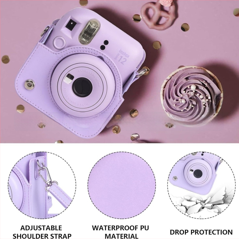 Instax Mini fotoaparato krepšys, 7-in-1 komplektas, PU korpuso, įtraukia mini nuotraukų albumą