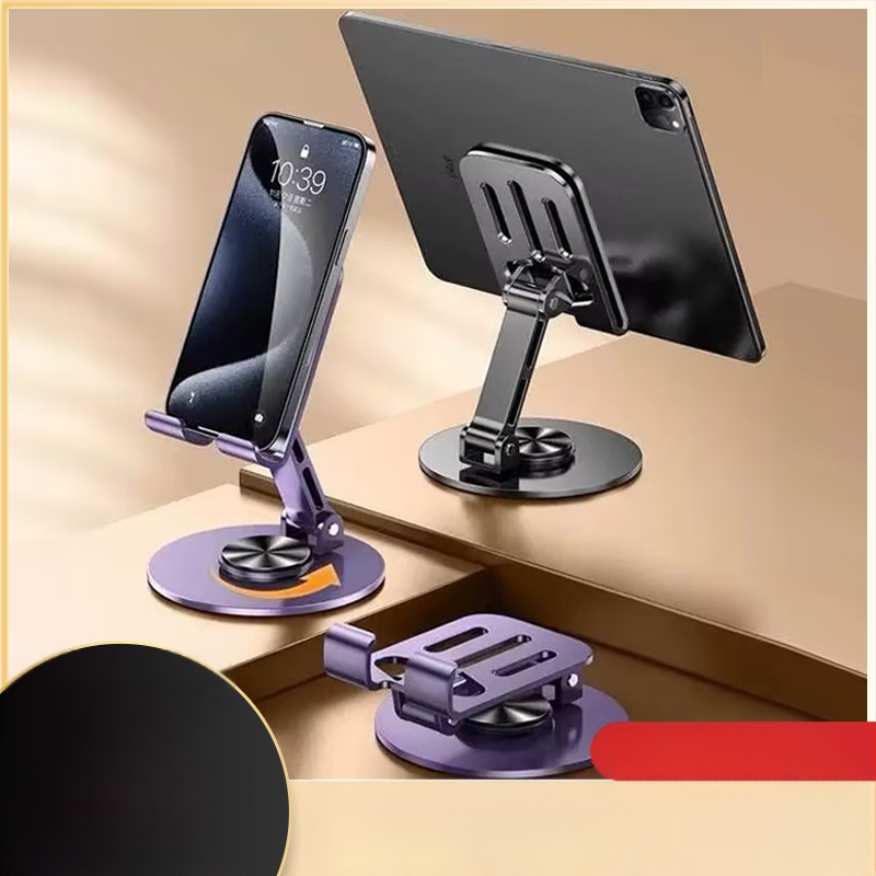 Sulankstomas stalinis laikiklis telefonui ir planšetėms – metalinis, minimalistinio stiliaus, skirtas staliniam naudojimui