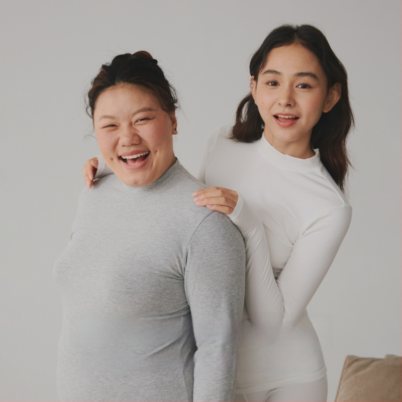 Grynas medvilnės terminis topas - apvalus kaklas, ilgos rankovės, bazinis sluoksnis arba gali būti dėvimas kaip išorinis apdaras, viengubas sluoksnis, 181-200 g/m², 95-100% medvilnė